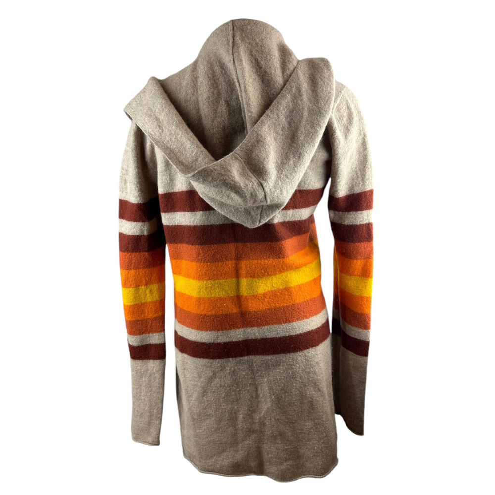 Toad & Co Merino Heartfelt Hoodie Duster Wool Long Open Cardigan Sweater Medium - Picture 10 of 14